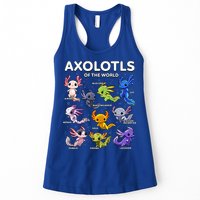 Axolotl Kawaii Axolotls Of The World Axolotl Animals Womens Tank Top