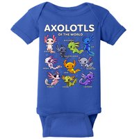 Axolotl Kawaii Axolotls Of The World Axolotl Animals Baby Bodysuit