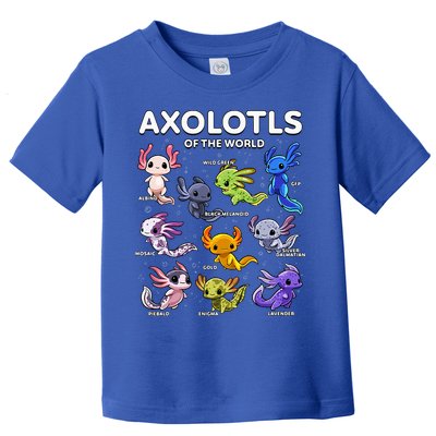 Axolotl Kawaii Axolotls Of The World Axolotl Animals Toddler T-Shirt