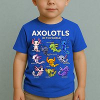 Axolotl Kawaii Axolotls Of The World Axolotl Animals Toddler T-Shirt