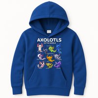 Axolotl Kawaii Axolotls Of The World Axolotl Animals Kids Hoodie