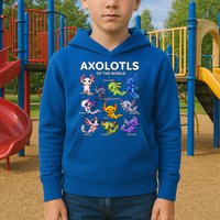 Axolotl Kawaii Axolotls Of The World Axolotl Animals Kids Hoodie
