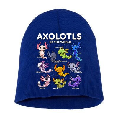 Axolotl Kawaii Axolotls Of The World Axolotl Animals Short Acrylic Beanie
