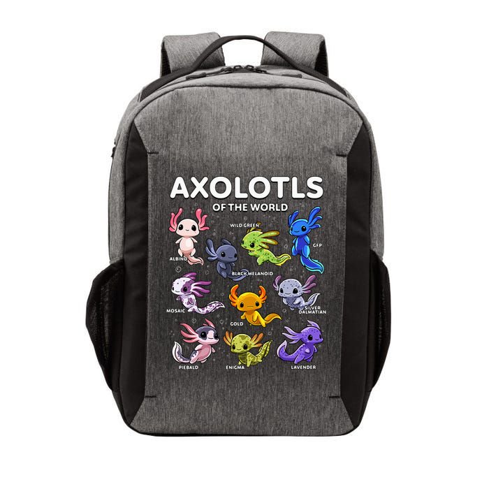 Axolotl Kawaii Axolotls Of The World Axolotl Animals Vector Backpack