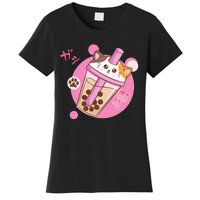 Anime Kawaii Boba Cat Bubble Tea Cat Boba Tea Cat  Women's T-Shirt