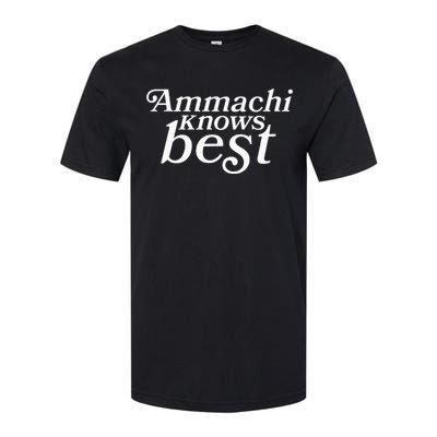 Ammachi Knows Best Grandmother Gift Softstyle® CVC T-Shirt