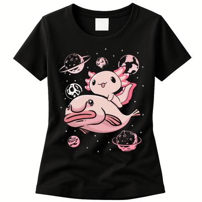 Axolotl Kawaii Blobfish Womens T-Shirt