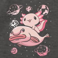 Axolotl Kawaii Blobfish Vector Backpack