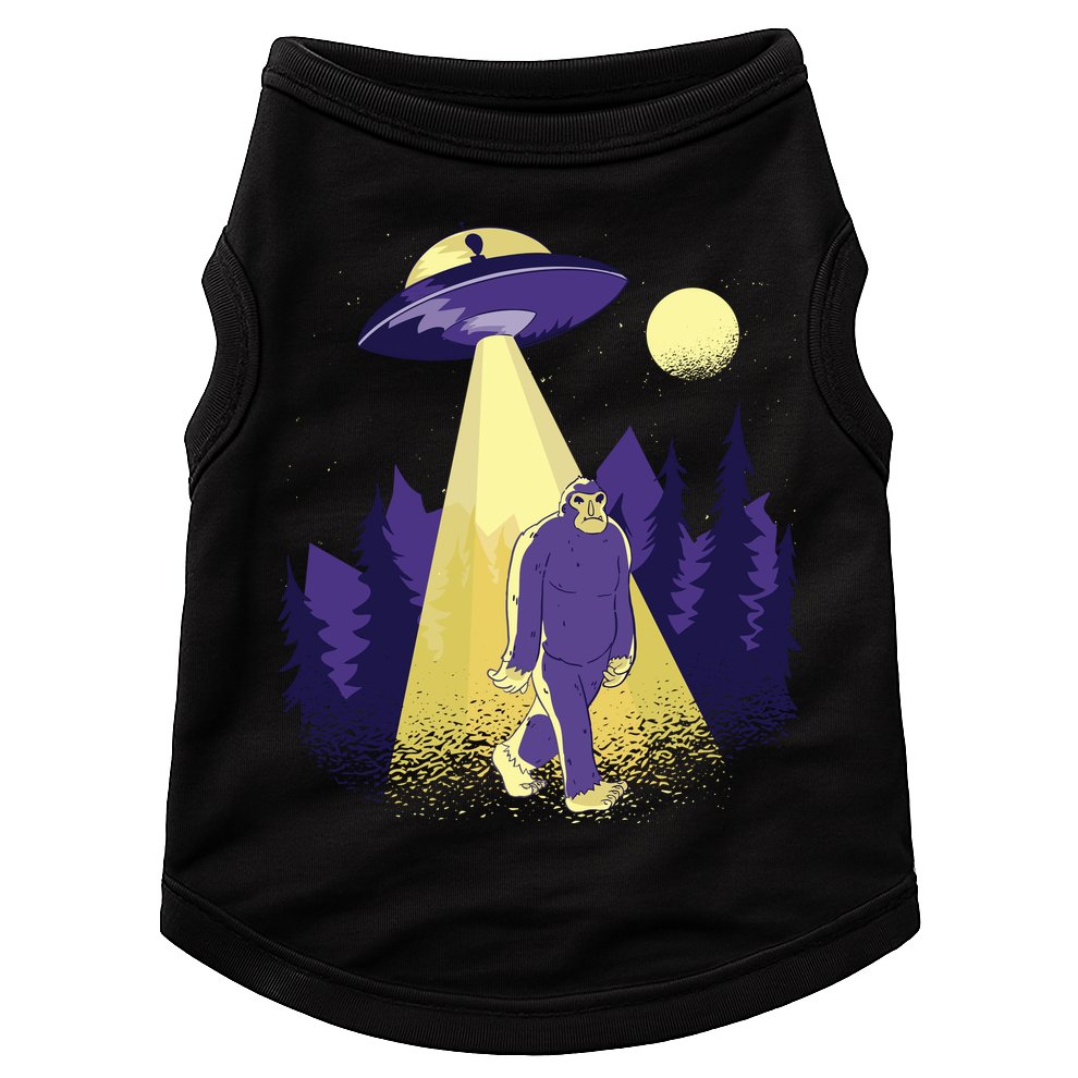 Aliens Kidnapping Bigfoot Doggie Tank