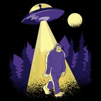 Aliens Kidnapping Bigfoot Doggie Tank
