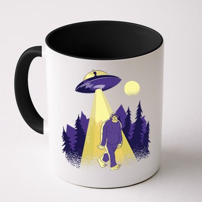 Aliens Kidnapping Bigfoot Mug