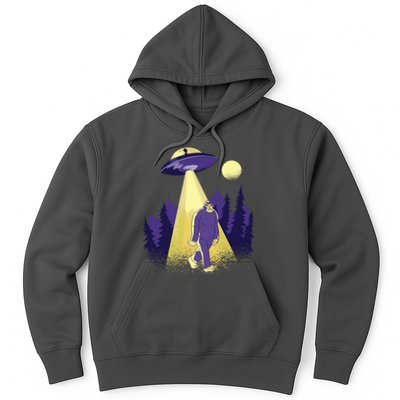 Aliens Kidnapping Bigfoot Hoodie