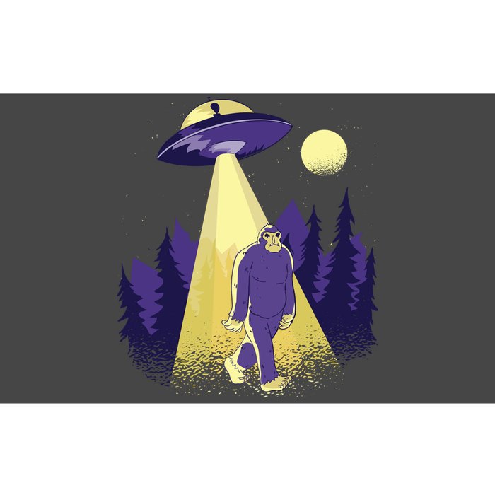 Aliens Kidnapping Bigfoot Bumper Sticker