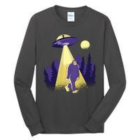 Aliens Kidnapping Bigfoot Tall Long Sleeve T-Shirt