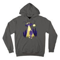 Aliens Kidnapping Bigfoot Tall Hoodie