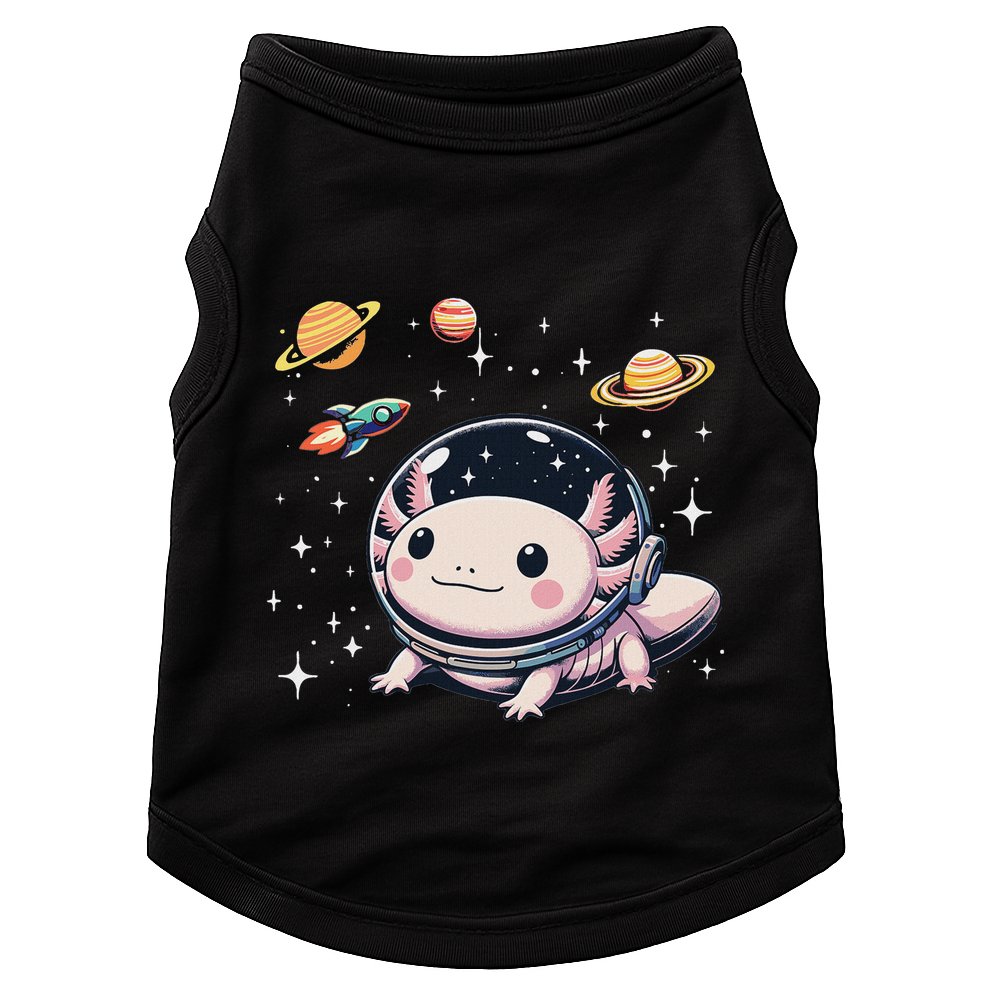Axolotl Kawaii Cute Axolotls Astronaut Planets Space Doggie Tank