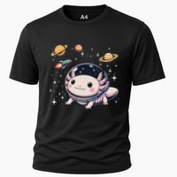 Axolotl Kawaii Cute Axolotls Astronaut Planets Space Performance Shirt