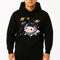 Axolotl Kawaii Cute Axolotls Astronaut Planets Space Hoodie