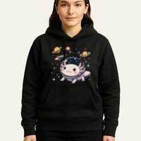 Axolotl Kawaii Cute Axolotls Astronaut Planets Space Hoodie