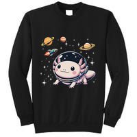 Axolotl Kawaii Cute Axolotls Astronaut Planets Space Sweatshirt