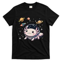 Axolotl Kawaii Cute Axolotls Astronaut Planets Space T-Shirt