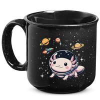 Axolotl Kawaii Cute Axolotls Astronaut Planets Space 15oz Campfire Ceramic Mug