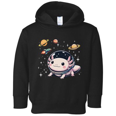 Axolotl Kawaii Cute Axolotls Astronaut Planets Space Toddler Hoodie