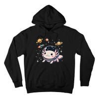 Axolotl Kawaii Cute Axolotls Astronaut Planets Space Tall Hoodie