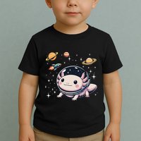 Axolotl Kawaii Cute Axolotls Astronaut Planets Space Toddler T-Shirt