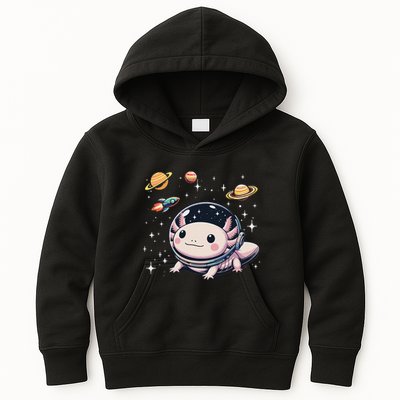 Axolotl Kawaii Cute Axolotls Astronaut Planets Space Kids Hoodie