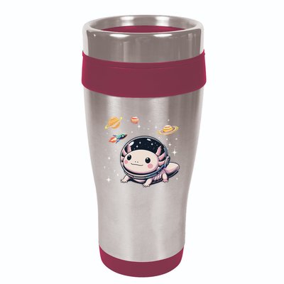 Axolotl Kawaii Cute Axolotls Astronaut Planets Space 16oz Travel Tumbler