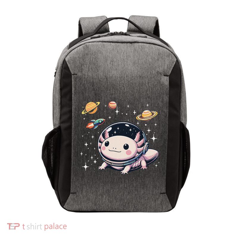 Axolotl Kawaii Cute Axolotls Astronaut Planets Space Vector Backpack