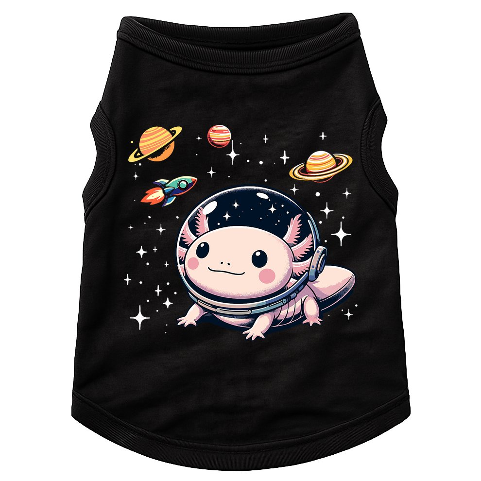Axolotl Kawaii Cute Axolotls Astronaut Planets Space Doggie Tank
