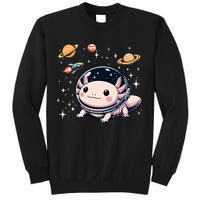 Axolotl Kawaii Cute Axolotls Astronaut Planets Space Sweatshirt