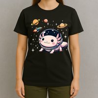 Axolotl Kawaii Cute Axolotls Astronaut Planets Space T-Shirt