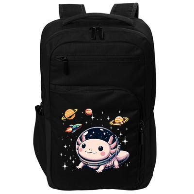 Axolotl Kawaii Cute Axolotls Astronaut Planets Space Impact Tech Backpack