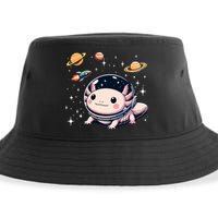 Axolotl Kawaii Cute Axolotls Astronaut Planets Space Sustainable Bucket Hat