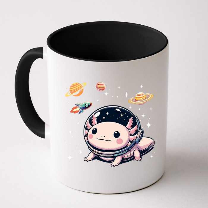 Axolotl Kawaii Cute Axolotls Astronaut Planets Space Mug