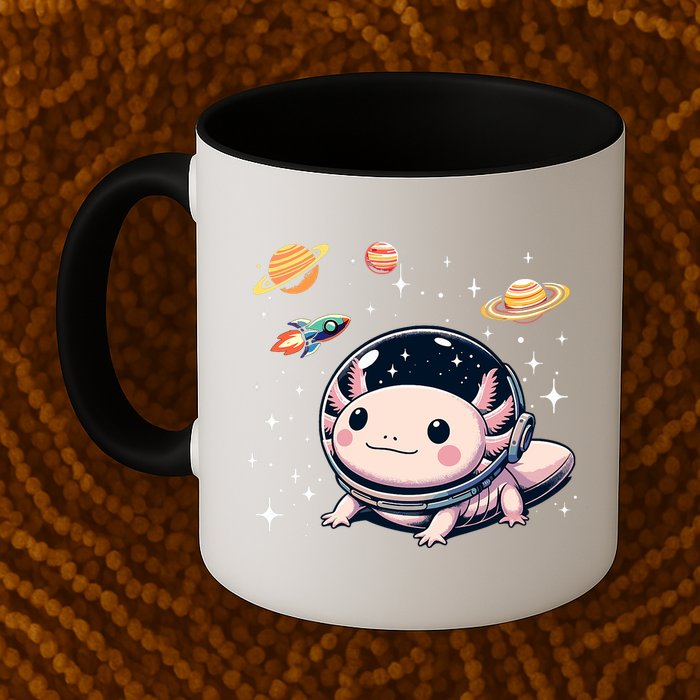 Axolotl Kawaii Cute Axolotls Astronaut Planets Space Mug