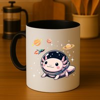 Axolotl Kawaii Cute Axolotls Astronaut Planets Space Mug