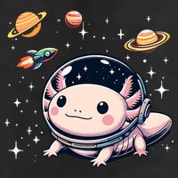 Axolotl Kawaii Cute Axolotls Astronaut Planets Space Beanie