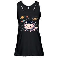 Axolotl Kawaii Cute Axolotls Astronaut Planets Space Ladies Essential Flowy Tank