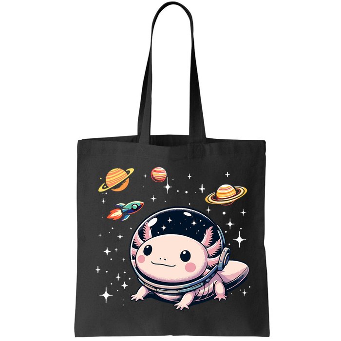 Axolotl Kawaii Cute Axolotls Astronaut Planets Space Bag