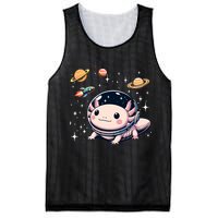 Axolotl Kawaii Cute Axolotls Astronaut Planets Space Mesh Reversible Basketball Jersey Tank