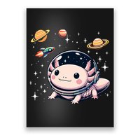 Axolotl Kawaii Cute Axolotls Astronaut Planets Space Poster