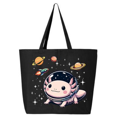 Axolotl Kawaii Cute Axolotls Astronaut Planets Space 25L Jumbo Tote