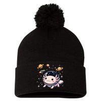 Axolotl Kawaii Cute Axolotls Astronaut Planets Space Pom Pom 12in Knit Beanie