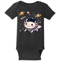 Axolotl Kawaii Cute Axolotls Astronaut Planets Space Baby Bodysuit
