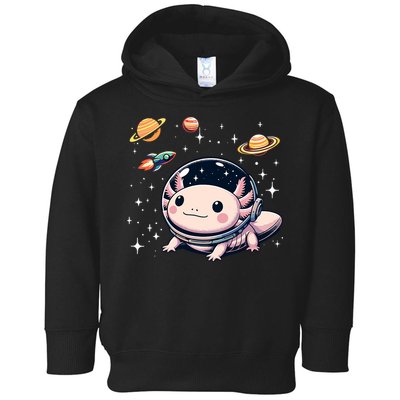 Axolotl Kawaii Cute Axolotls Astronaut Planets Space Toddler Hoodie