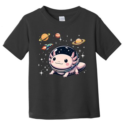 Axolotl Kawaii Cute Axolotls Astronaut Planets Space Toddler T-Shirt